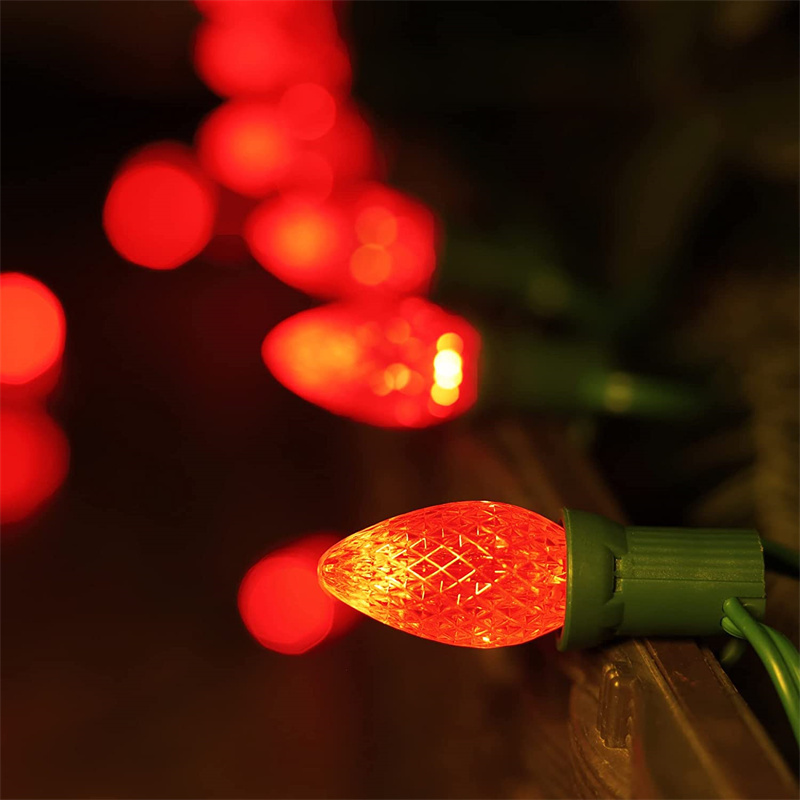 120V E12 Base C7 Led Christmas Decorative Faceted Light Bulbs