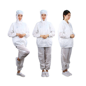 Customized Size Logo Antistatic Dust-Free Split Suit Work Clothes Cleanroom Antistatic Esd Coveralls