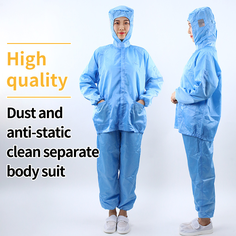 Factory Hot Sales Modern Design Cleanroom Esd Suit Esd Working Clothes Pants Overalls Jackets Suit