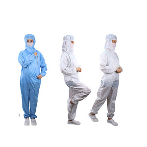 In Stock Antistatic PP Coverall Clean Room Workwear Coveralls Waterproof Disposable Polypropylene Coverall Suit