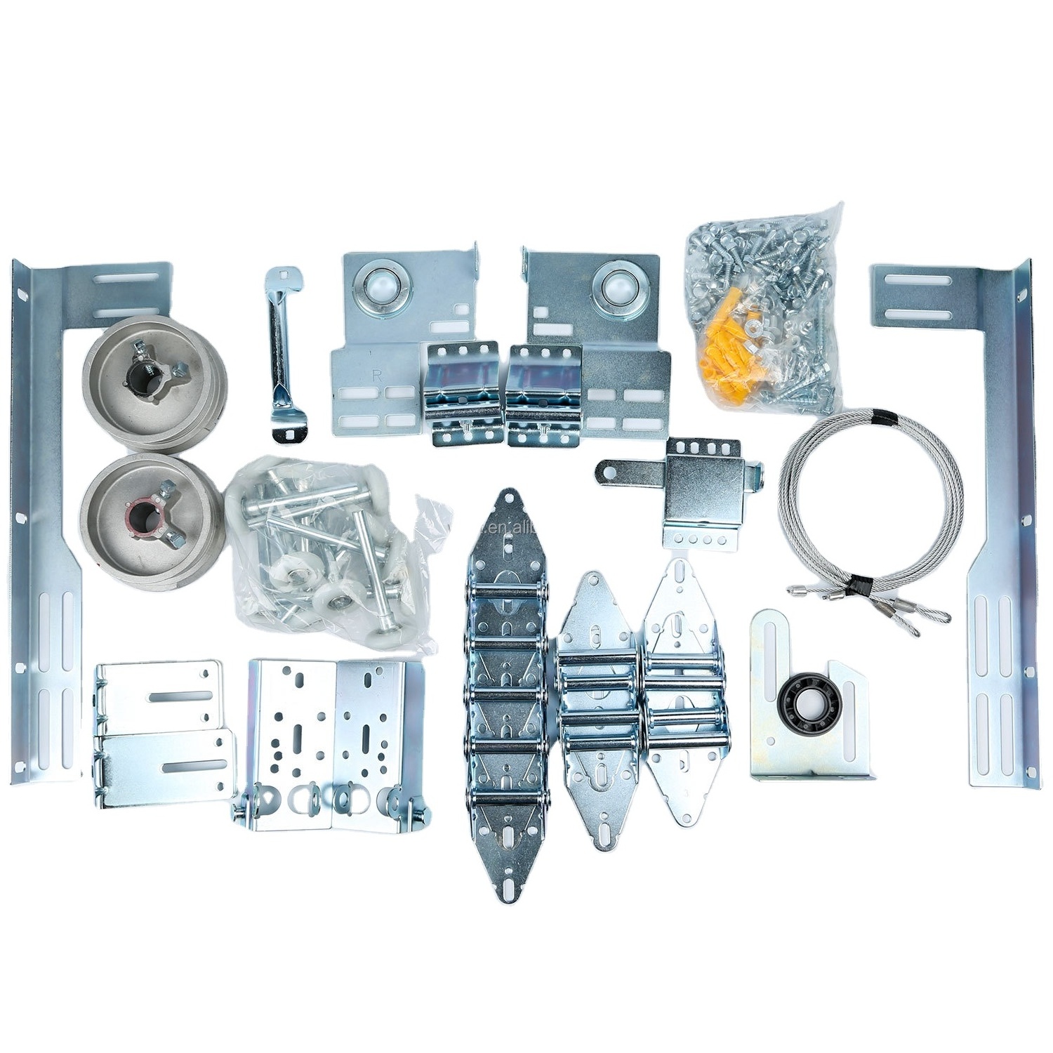 Aluminum Garage Door Lock Band Panel Parts Kit Puertas Garaje Hartware Sectional Industrial Garage Door Hardare Kits