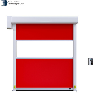 Modern commercial rapid fast action door automatic industrial warehouse dock door stacking high speed pvc door