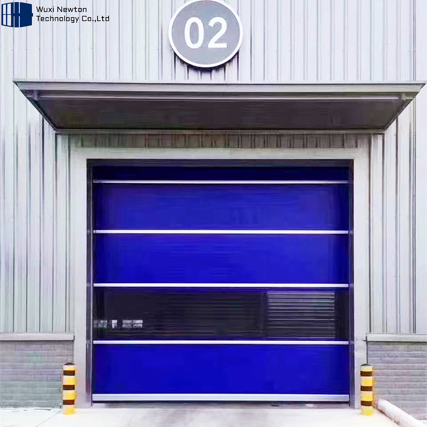 Modern commercial rapid fast action door automatic industrial warehouse dock door stacking high speed pvc door