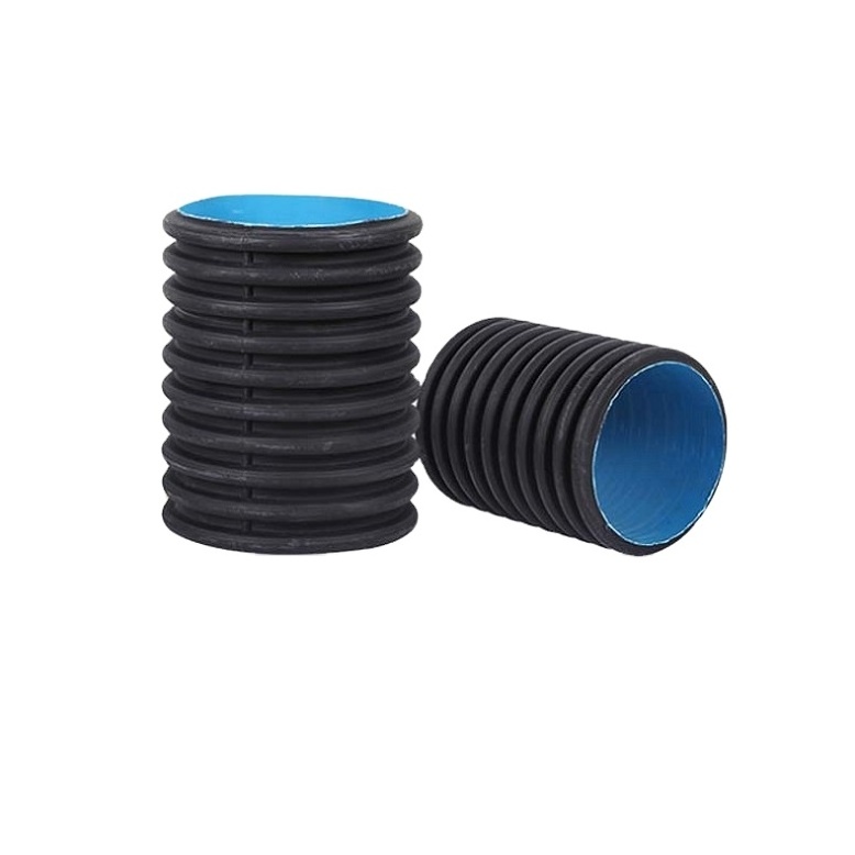 Polyethylene Drainage Culvert Sewage Drain Pipe Large Size 8 10 36 inch 100 Water HDPE Double Wall Corrugated Pipes