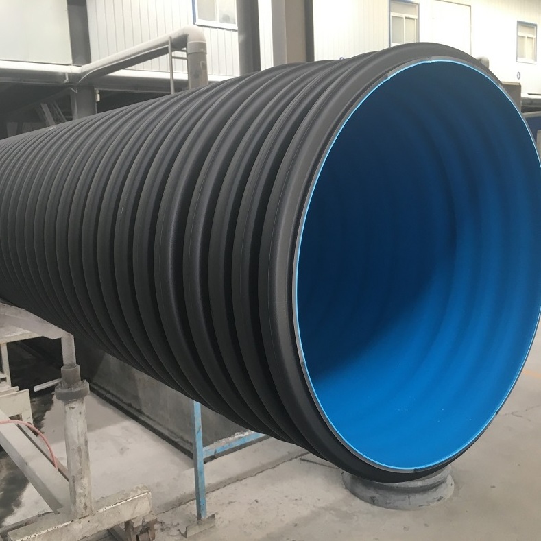 Polyethylene Drainage Culvert Sewage Drain Pipe Large Diameter HDPE Double Wall Drainage6 8 24 inch Corrugated Drain Pipes