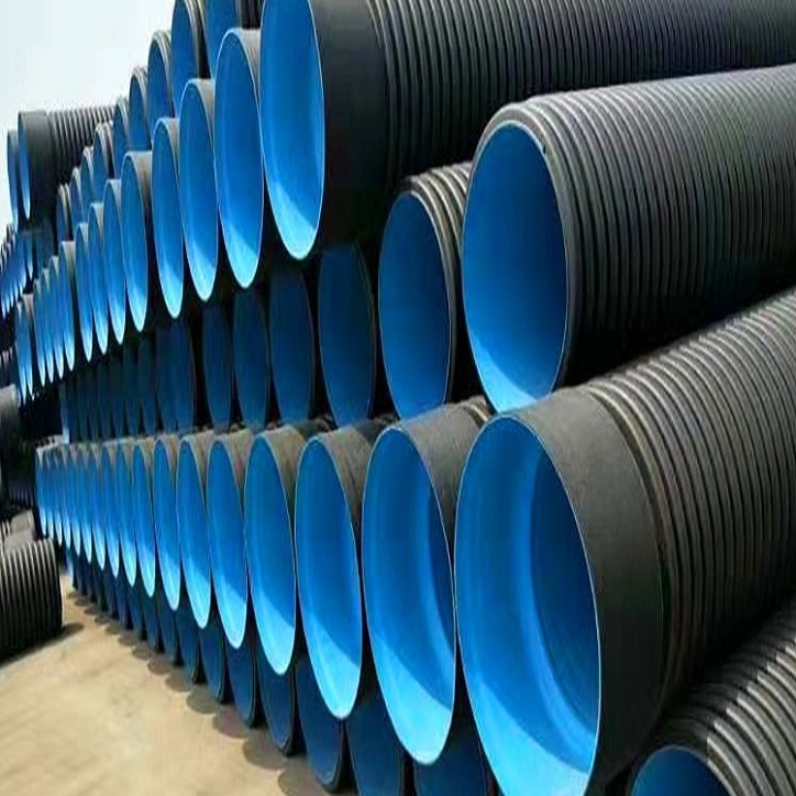 Polyethylene Drainage Culvert Sewage Drain Pipe Large Size 24 inch 600mm Water HDPE PVC Double Wall Corrugated Pipe