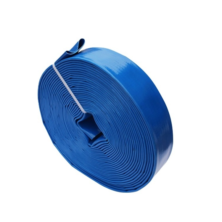 TOP QUALITY PVC BLUE LAY FLAT DISCHARGE 3INCH WATER PUMP SUCTION HOUSE PIPE FOR FARM AGRICULTURE IRRIGATION