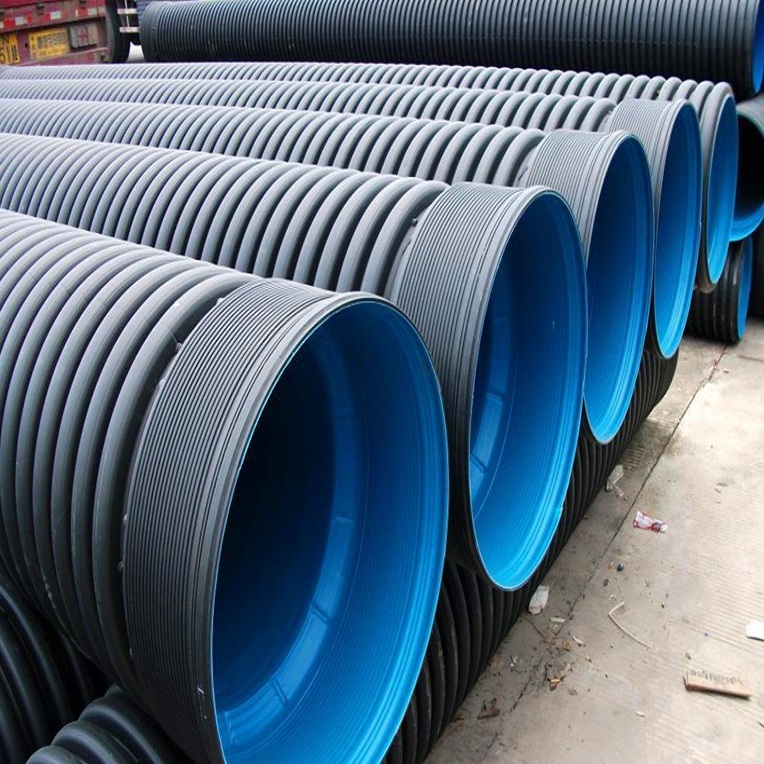 Polyethylene Drainage Culvert Sewage Drain Pipe Large Size 8 10 36 inch 100 Water HDPE Double Wall Corrugated Pipes