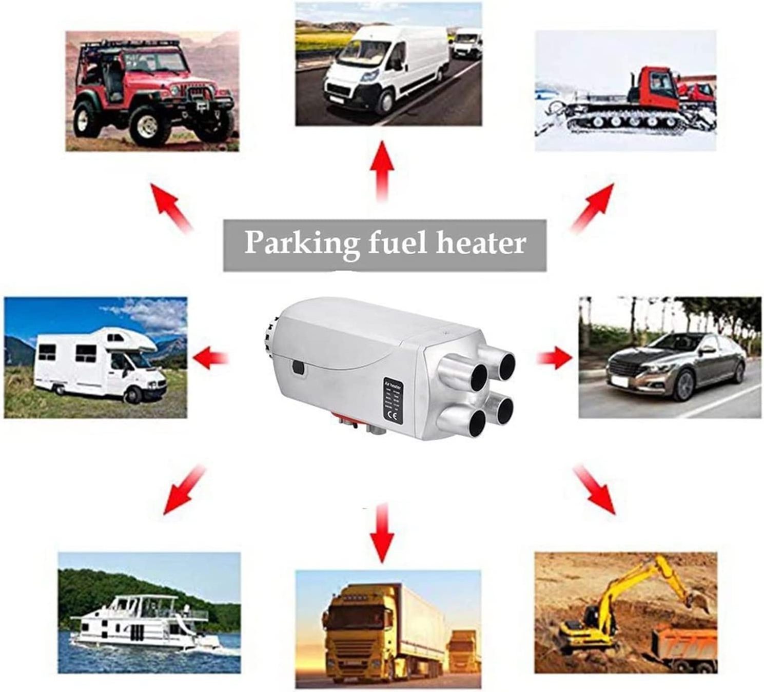 OkyRie 12V 24V  Caravan RV Car Heater 2KW 5KW 8KW Parking Diesel Air Heaters For Truck Garage Webasto