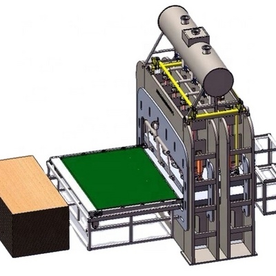 the full automatic plywood production line of press machine