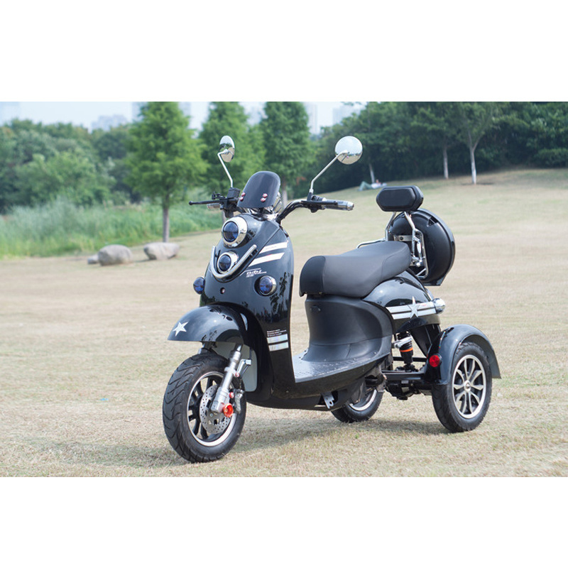 3 Wheel Electric tricycle Adult scooter with sidecar for sale electric passenger tricycle