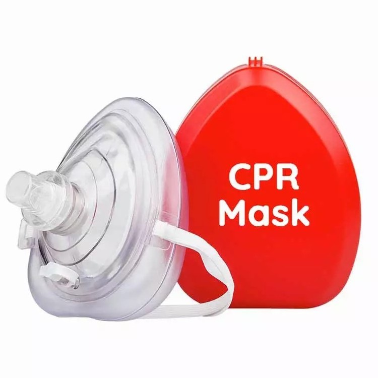 Medical Handheld Portable First Aid Kit Cpr Mask With One Valve Device Kids And Adult Cpr Mask