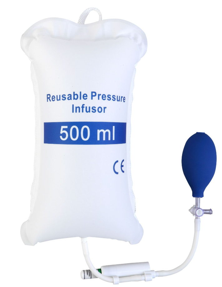 Manual pressure infusion bags with pressure indicator tpu coated nylon Pressurse Infusion Bag