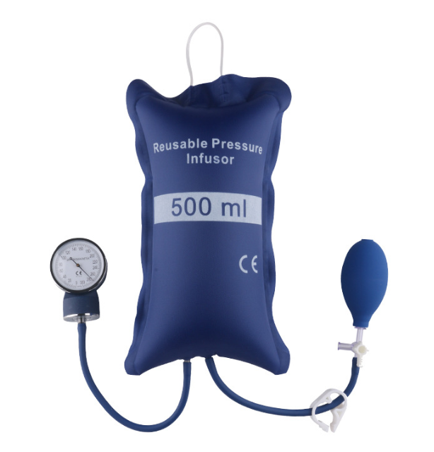 Manual pressure infusion bags with pressure indicator tpu coated nylon Pressurse Infusion Bag