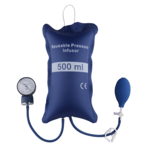 Manual pressure infusion bags with pressure indicator tpu coated nylon Pressurse Infusion Bag