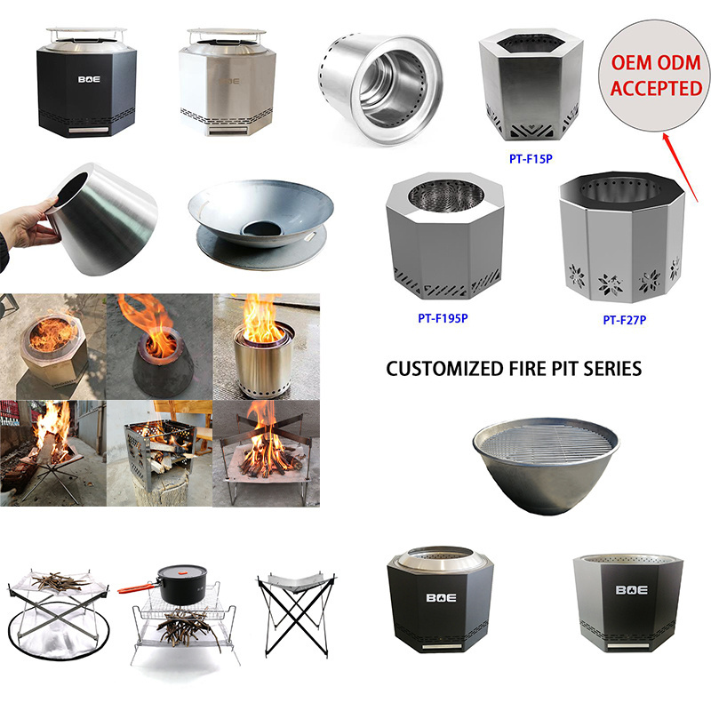 OEM table top patio outdoor iron round bowl steel ball outdoor stainless steel Burning Garden Outdoor fire pit bowl