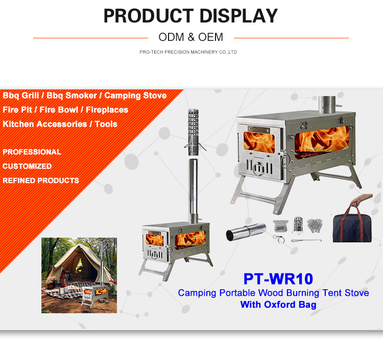 Kitchen Hibachi Indoor Automatic Bbq Camping Cooktop Charcoal Barbeque Grill Wood Tent Stove