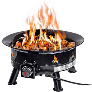 Smokeless Gas Firebowl Portable Propane Fire Pit for Camping, Patio, Backyard, Tailgating, Deck, RV