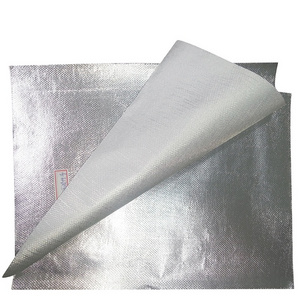 Fireproof fiberglass single  aluminum foil coated fabric insulation