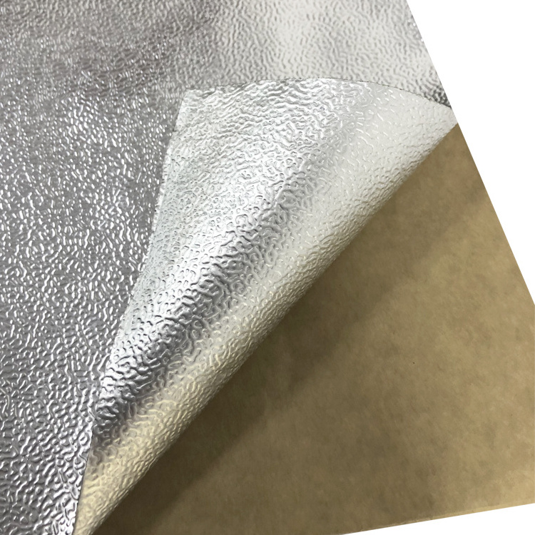 excellent EMBOSSED ALUMINUM FOIL WITH PE COATING 105 MICRON (MFG FOR INSTALLATION FORM)