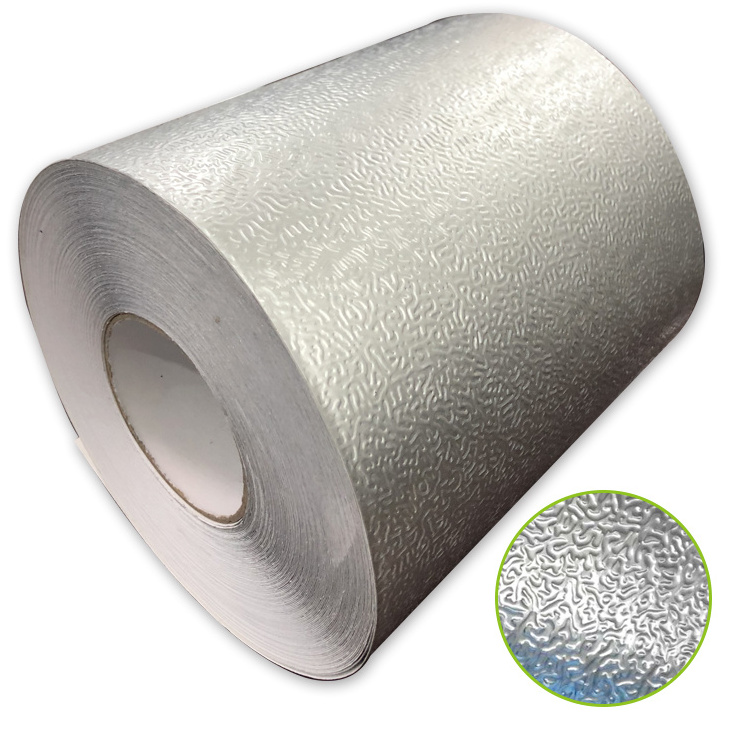 excellent EMBOSSED ALUMINUM FOIL WITH PE COATING 105 MICRON (MFG FOR INSTALLATION FORM)