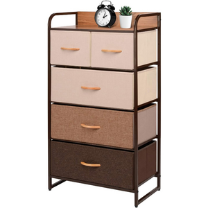 Customized 5L-608 Dresser Fabric Storage Organizer Vertical Dresser Storage Tower