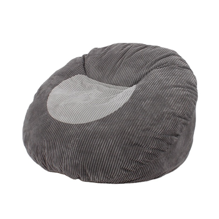 black fabric memory foam large bean bags lazy sofa chair for bedroom indoor living room