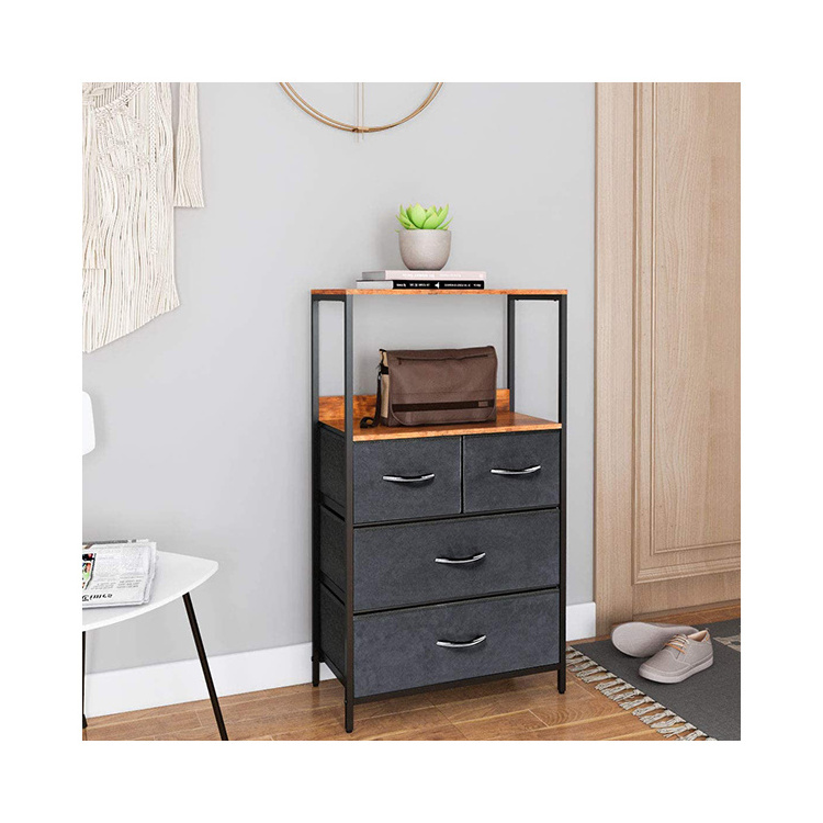 Best-selling Factory Cheap Tall Foldable Storage Dresser Chest For Bedroom