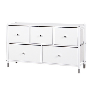 modern white leather dresser 6 drawers chest storage tower for cloths bedroom furniture