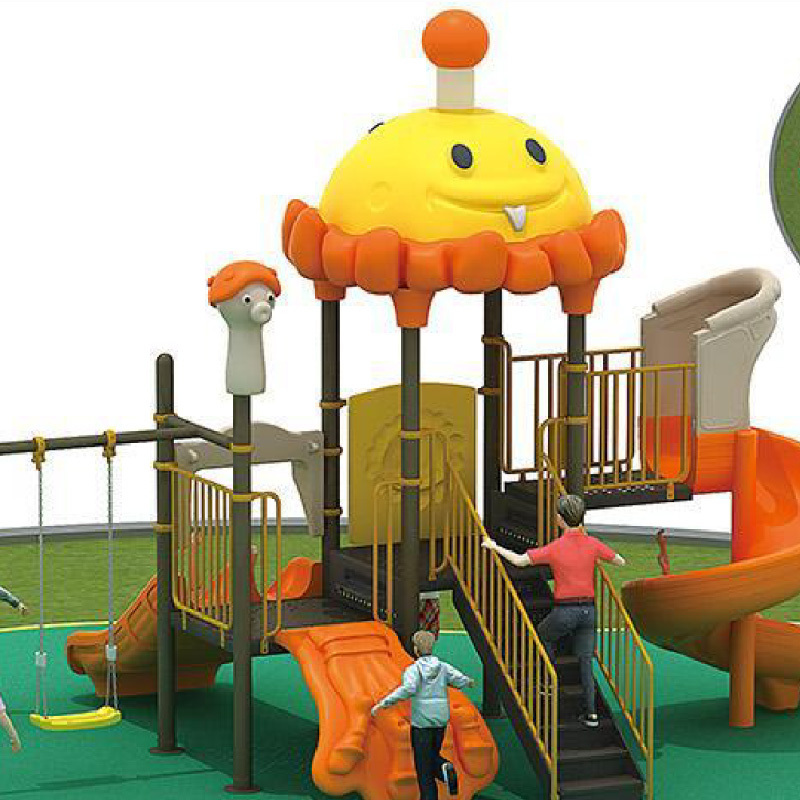 Hot Sale Kids Children Indoor Soft Playground Equipment Plastic Slide Sets With Swings