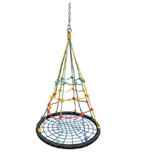 2024 New Arrival Net Swing Children Adjustable Rope Spider Web Swing Saucer Nest Swing Kids Toy