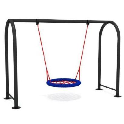 High Quality Outdoor Garden Kid Big Round Bird Nest Safe Commercial  Playground Rope Net Swing for Outside Garden Park Stock