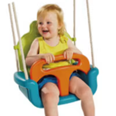 Low Price Outdoor High Back PE Plastic Baby Swing Chairs for Kids