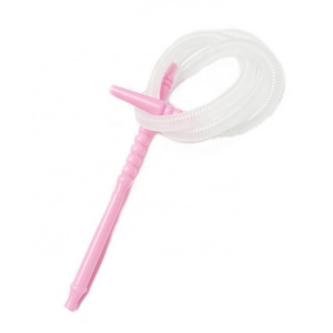 China Smoking Accessories Healthy Pe Disposable Glass Pink Hookah Shisha Hose Pipe