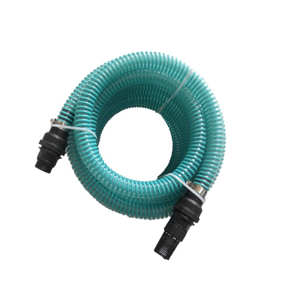 Perforated Clear Customized 2 Inch Corrugated Plastic Flexible PVC Drainage Hose Pipe For Garden Water Pump