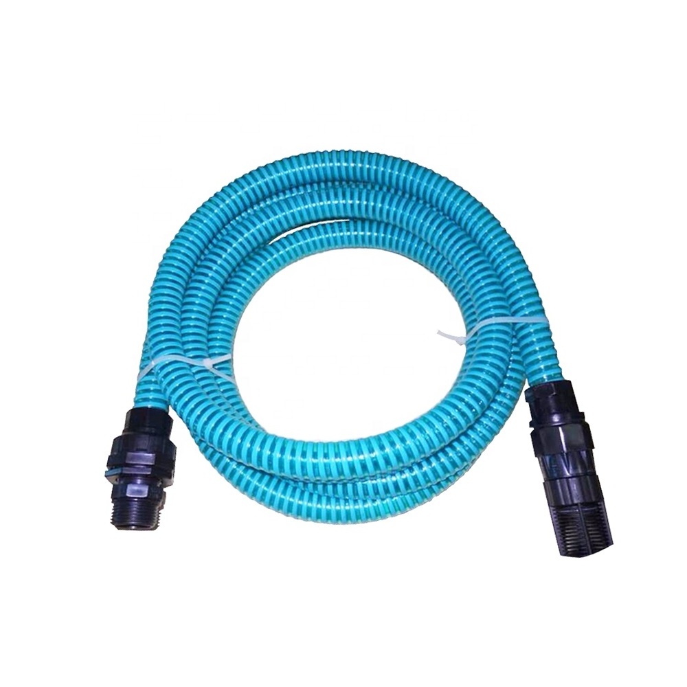 Perforated Clear Customized 2 Inch Corrugated Plastic Flexible PVC Drainage Hose Pipe For Garden Water Pump