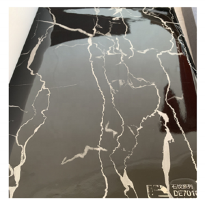 Easy Install Hot Sale Interior Pvc Marble Sheet Marble Glossy Wall Panel