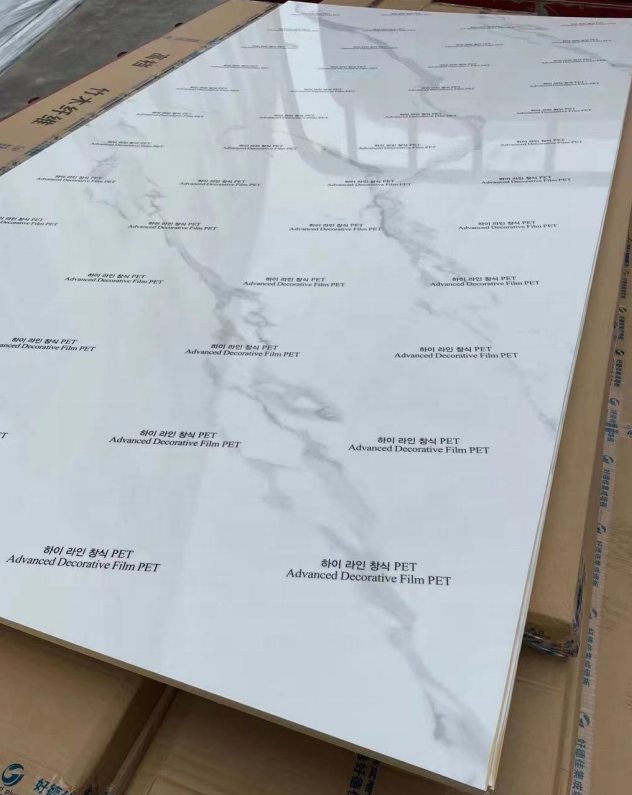 Easy Install Hot Sale Interior Pvc Marble Sheet Marble Glossy Wall Panel