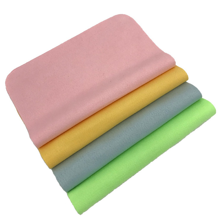 Four Color Fashion Gift Chamois Microfiber Sunglasses Eyeglasses Glasses Lens Cleaning Cloth