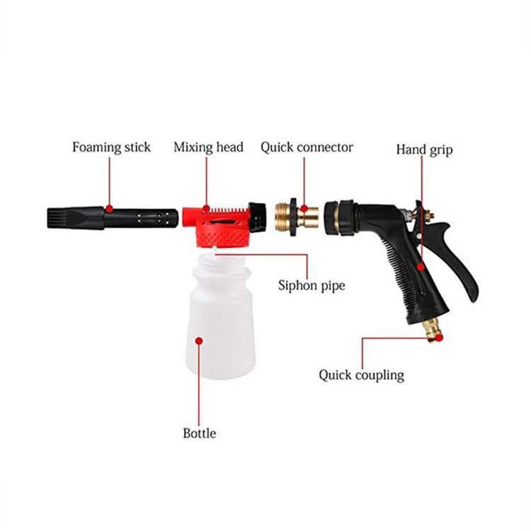 Tap Water Foam Gun Car wash Cleaning Foam Cannon Soap Gun Snow Foam Lance Low Pressure Water Hose spray Gun