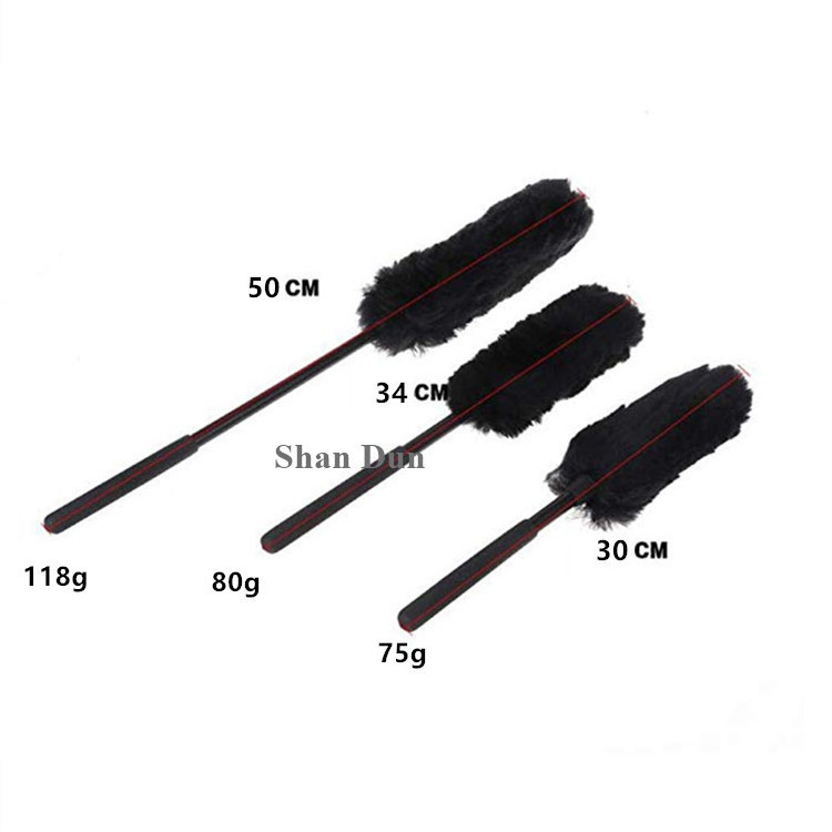 3Pcs High Quality Antistatic Car Cleaning 100% Wool Wheel Brush Non-scratch Car tire wool Detailing Wash Brushes