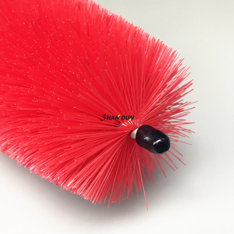 Plastic Handle Red Microfiber Car Wash Brush No Scratch Foam Brush Washing for Car Wheel Brush