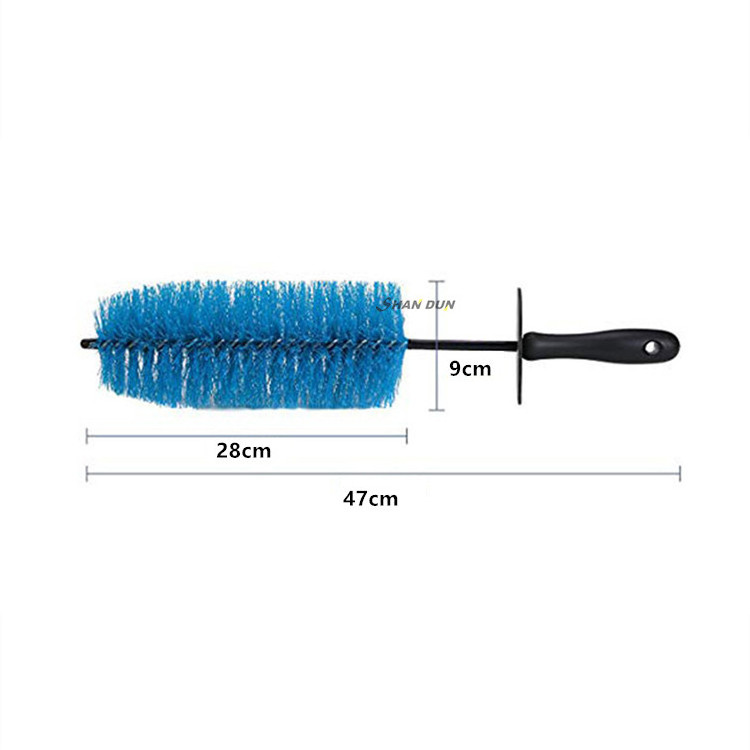 47 cm Blue color Auto Vehicle  Brush Tool Car Wheel Brush Washing Car Tire Rim Cleaning brush