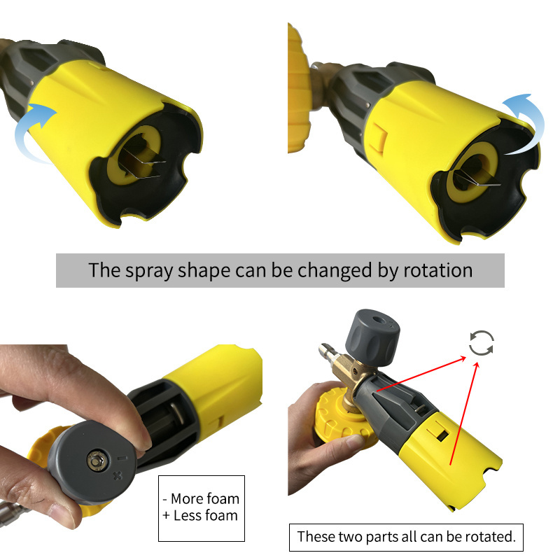 Shan Dun  Automatic car wash foam gun soap spray gun 1L volume foam generator snow foam lance adapter