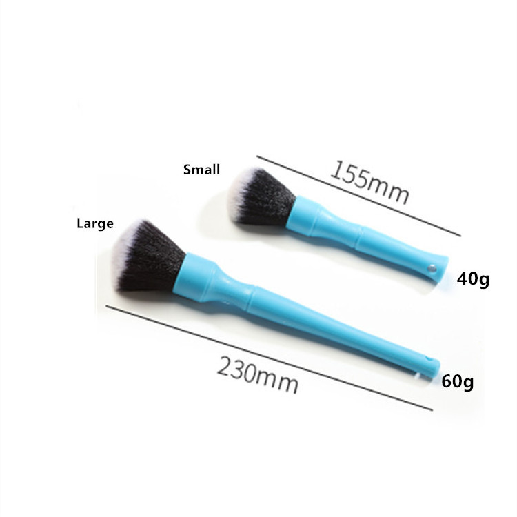 Car washing Detailing Brush Kit, Ultra-Soft Auto Comfortable Grip Durable PP Scratch Free Microfiber cleaning Brush