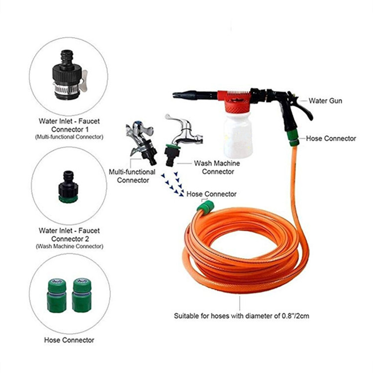 Tap Water Foam Gun Car wash Cleaning Foam Cannon Soap Gun Snow Foam Lance Low Pressure Water Hose spray Gun