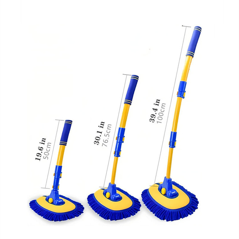 Upgrade Car Wash Brush Mop with Long Handle,Microfiber Mitt Car Cleaning Kit Tools Accessories