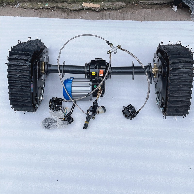 Electric snowmobile rear axle 60 1000W motor crawler wheel electric go-kart rear axle differential kit