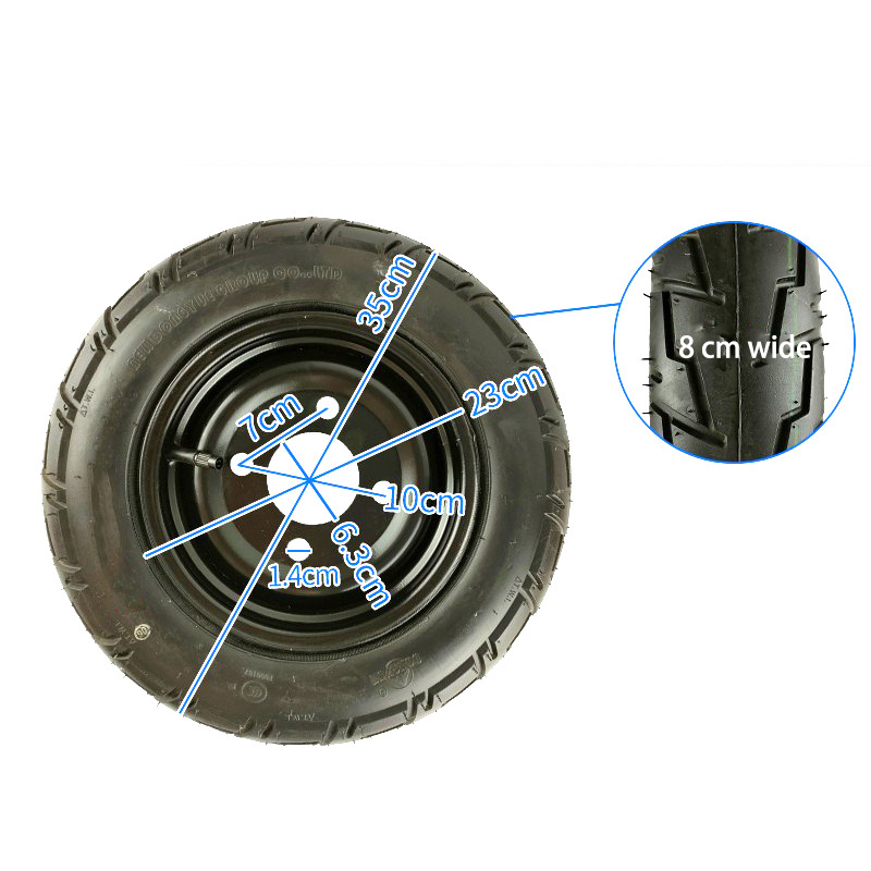 Tricycle solid tire complete 300-8/400-8/400-12/450-12 pneumatic free rubber tires