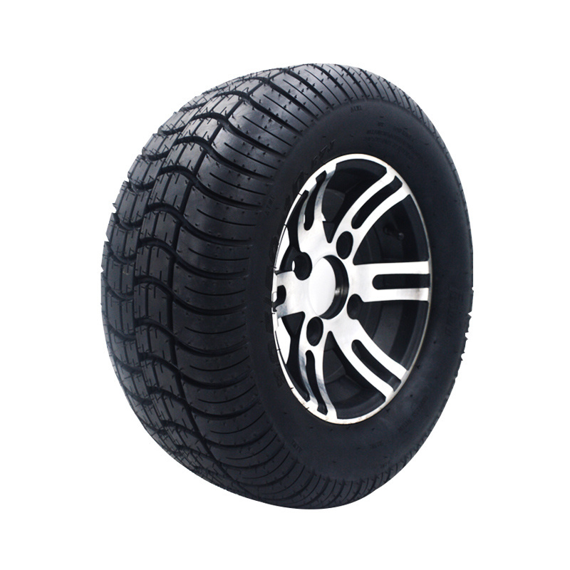 Golf cart aluminum wheel wide tire 10 inch vacuum tire